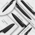 thumbnail image 3 of Hecef 6-Piece Stainless Steel Chef Cooking Knife Set with Blade Sheaths, Dishwasher Safe, 3 of 9