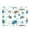 Blue and Green Turtles, variant on Large Fliplid Foldable Storage Bin Boxes Cubes Baskets with 2 Handles for Clothes Books 16.5x12.6x11.8 Inch Blue and Green Turtles
