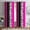 Pink, variant on Leopard Print Window Curtains, Grey Black Wild Animal Skin Print Blackout Curtains, Striped Patchwork Room Darking Window Treatment Drapes for Bedroom Living Room 2 Panels 42 x 84 Inch