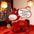 thumbnail image 4 of Year of the Horse 2026 Plush Toy,Fun Smiling/Crying Horse Plush Ornament,Auspicious Chinese Lunar New Year Zodiac Mascot Decoration for Home,Store& Desktop,Red,Crying Horse,25cm, 4 of 7