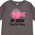 thumbnail image 4 of Inktastic Girls Fishing with Daddy Girls Long Sleeve Toddler T-Shirt, 4 of 5