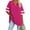 B41 Hot Pink Womens Summer Tops Clearance Under $5, variant on Xqxayjr Women's Summer Tops T Shirts Under $5 Casual Short Sleeve Basic Tshirt Oversized Striped Color Block Crew Neck Cute Spring Tunic Tops Gifts for Mom