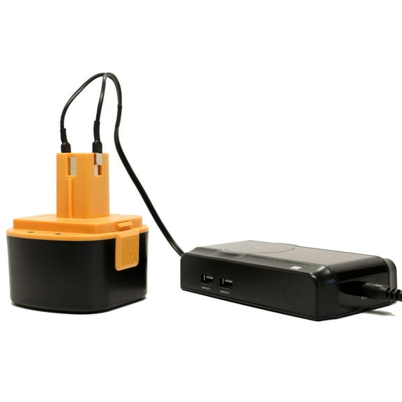 Lincoln Lubrication 1201 Battery   Charger - Replacement Lincoln 12V Battery and Charger (1300mAh, NICD)