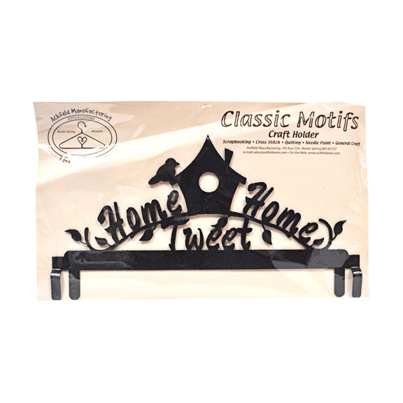 Classic Motifs Home Tweet Home 12 Inch Charcoal Header