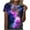 Multi 12, variant on Fesfesfes Blouse for Women's Fashion Printed Short Sleeves Blouse Round Neck Casual Tops Womens Shirts M(US:6)