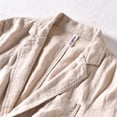 thumbnail image 5 of Kureaily Male Daily Long Sleeve Solid Color Pocket Jacket, 5 of 6