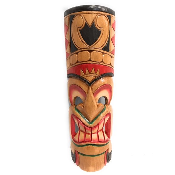Love Tiki Mask 20" - Hand Carved & Painted | #dpt514350b