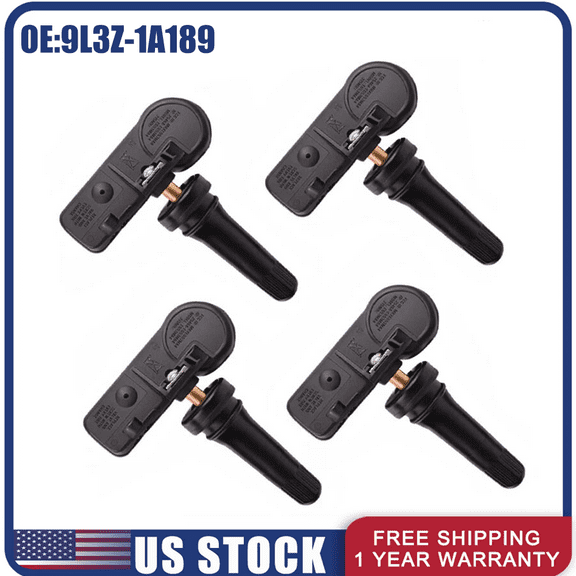 Woudy 4Pcs Tire Pressure Monitoring Sensor for Ford TPMS-12 9L3Z-1A189