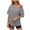 Grey, variant on mgoYE Off the Shoulder Tops for Women Summer Short Sleeve Shirts Casual Cute Spring Clothes Y2k T Shirts T Shirts for Women(Coffee,M)