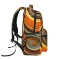 thumbnail image 3 of Gaeub Colorful Swirl Ergonomic Lightweight Laptop Backpack - Multiple Pockets for School, Work, Travel, Outdoor Activities -One Size, 3 of 5