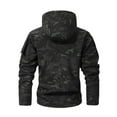 thumbnail image 4 of Domuza Softshell Jacket Men Fleece Lined Windbreaker Waterproof Hooded Jacket Winter Warm Relaxed Fit Outdoor Travel Outerwear with Pocket Multicolor M, 4 of 4