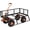 Black & Orange, variant on Riedhoff Steel Garden Cart with 10" Wheels, Heavy Duty, 500 ibs Capacity, Green & Orange