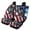 American Flag Eagle, variant on HUISEFOR Eagle Skull Car Seat Cover Set 4 Pieces Breathable Front and Back Seat Covers Protectors Elastic Polyester Easy to Installation Universal Fit for Most Cars SUVs
