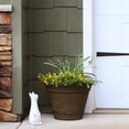 thumbnail image 6 of Sunnydaze Franklin 20" x 20" x 14.75" Round Sable Polyresin Outdoor Planter Pot, 6 of 8