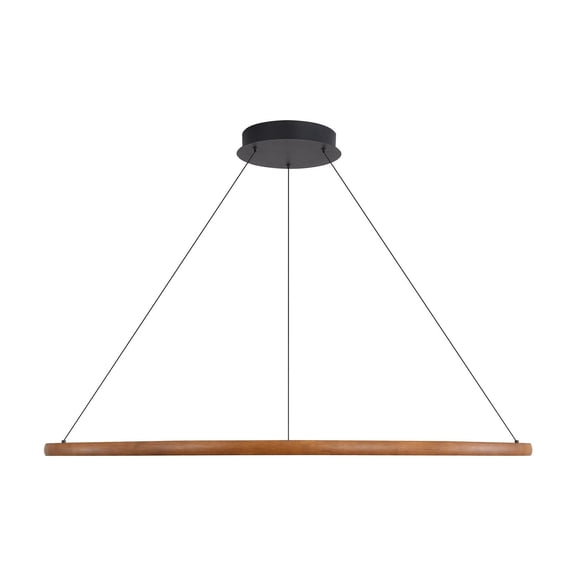 Veritas 35" LED Ring Chandelier in Driftwood