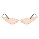 thumbnail image 4 of Gafas de terre de para mujer, para hombre, con montura metálica estrecha, gafas de terre, gafas champán BLESIY Gafas de sol de moda para mujer, 4 of 4