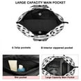 thumbnail image 3 of White and Black Of Leopard Print Travel Tote Bags for Women Carry On,Large Weekender Bags for Women Travel,Multi Functional Duffle Bag for Work,Shopping,Sports, 3 of 5
