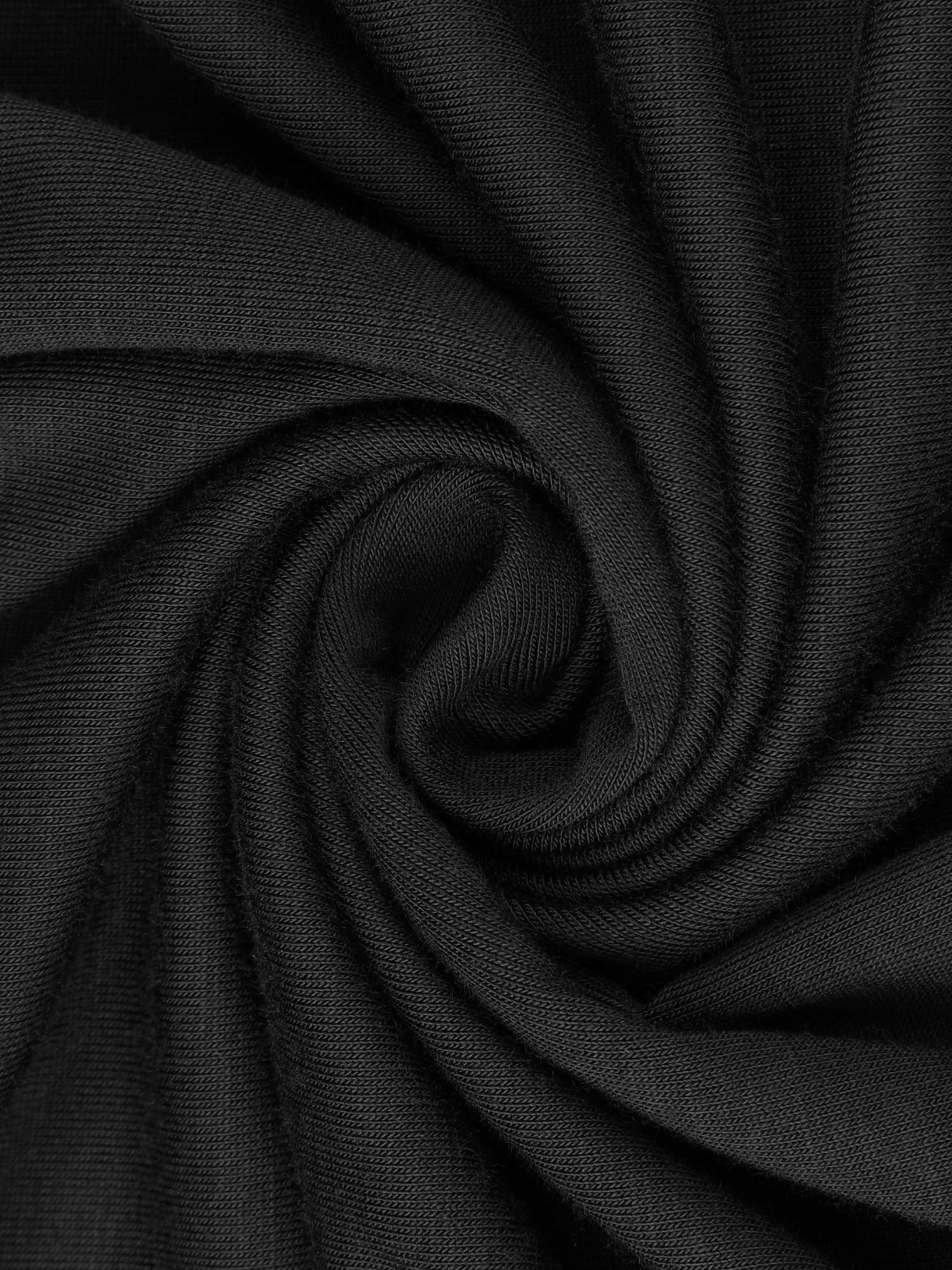 DARING DIVA Long Sleeve Side Bow Button Down Ruffle Hem Pajama Set L Black