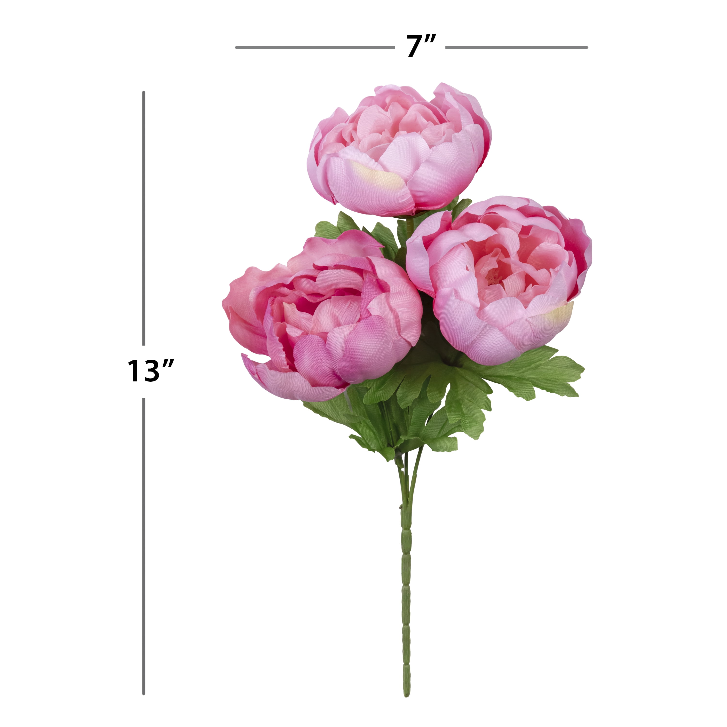 Mainstays 13-inch Artificial Silk Pink Peony Summer Pick for