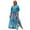 Blue Strip, variant on Sunforyou Kafan Dresses for Women Moo Moos Bathing suit Cover up Plus size Caftans Loungewear