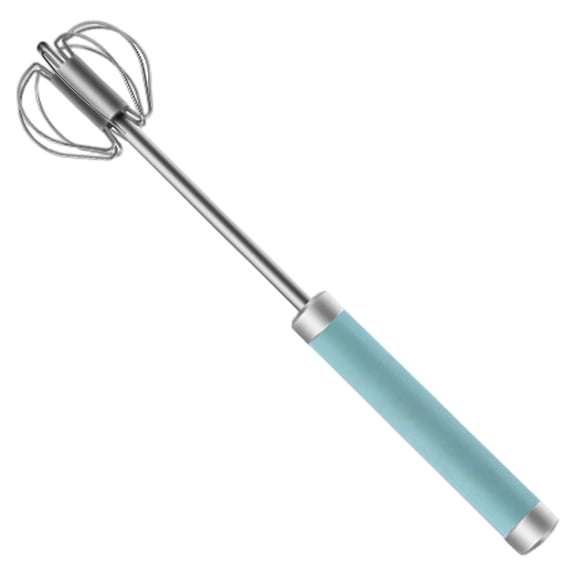 Semi-automatic Whisk, Stainless Steel Egg Whisk, Hand Push Rotary Whisk Blender, Versatile Milk Frother, Hand Push Mixer Stirrer for Blending, Whisking, Beating & Stirring