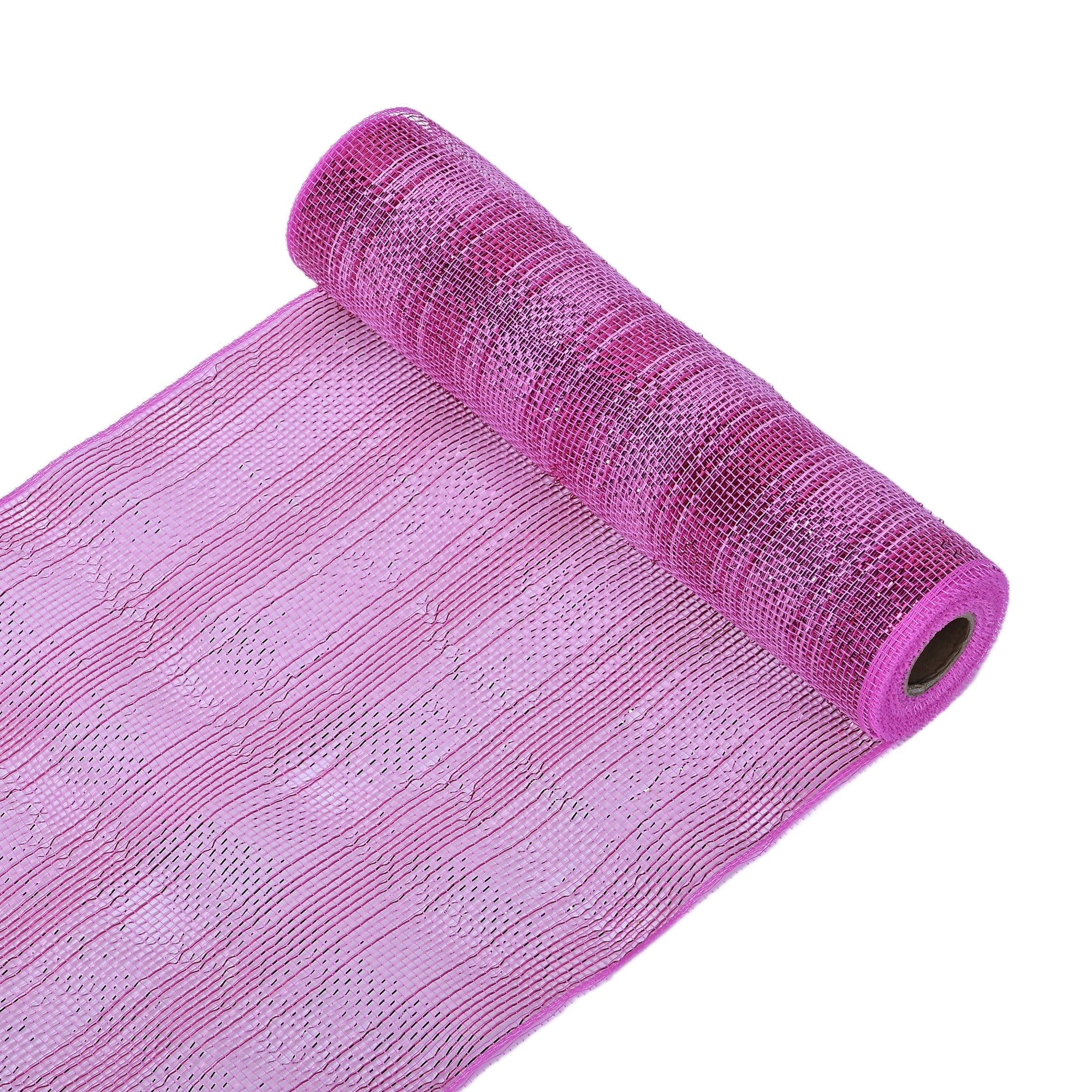 Pink and Silver Decorative Mesh Fabric, 10.5" x 18', 2 Count, by Holiday Time