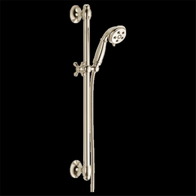 Delta 51308-PN Universal Showering Components H2Okinetic 3-Setting Slide Bar Hand Shower - Polished Nickel