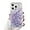 Purple, variant on Compatible with iPhone Case,Cute Glitter Luminous Flowing Liquid Sand Clear [ Drop & Camera Lens Protection] Shockproof Cover Phone Case (White,iPhone 12 Pro Max)