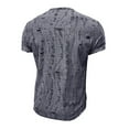thumbnail image 5 of Men's Fashion Ripped Short Sleeve Casual T Shirt Comfortable Breathable Tee Stylish Streetwear Top for Daily Wear Men's Lightweight Crewneck Tee Tops, 5 of 5