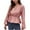 Pink, variant on 2026 ! Womens Clothes asdoklhq Blouses for Women $5,Women's Autumn and Winter V-Neck Lantern Sleeve Chiffon Shirt Solid Color Waist Long-Sleeved Top