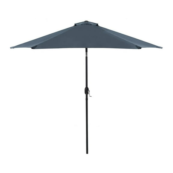 Afuera Living 9Ft Navy Adjustable Articulated Tilting Fabric Patio Umbrella