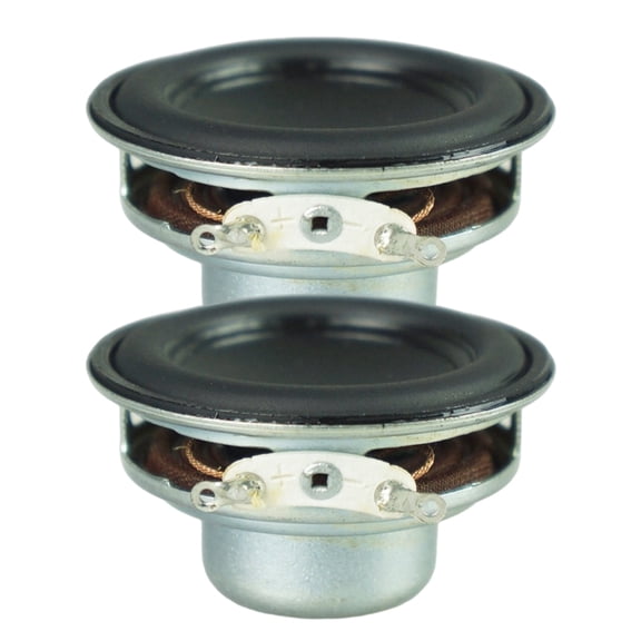 2Pcs 45mm 4Ohm 8W Portable Speakers 1.7inch 16 Cores Small Full Ranges Rubber Side Inner Magnetic Speakers Replacement