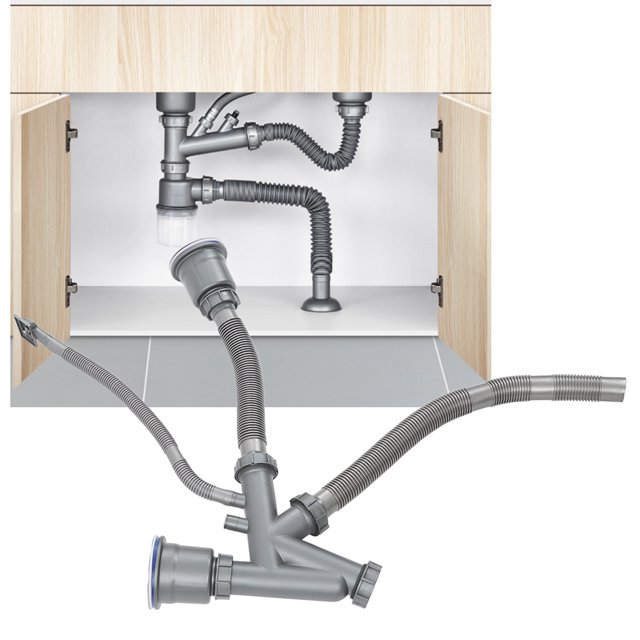 Quick Connect Sink Drain Assembly Kit Functional Bathroom Sink Drain For Home Kitchen