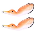 thumbnail image 4 of 2 Piezas Señuelos de Pesca Perfecl 10.5 cm 4.13 pulgadas color naranja, 4 of 7