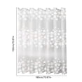 thumbnail image 2 of AUQ 2026 New Modern Shower Curtain Liner Water Repellent Polyester Washable Antimicrobial Mold & Mildew Resistant Bathroom Fabric Cloth Waterproof Washable Shower Curtain Liner 70.7X70.7In, 2 of 7