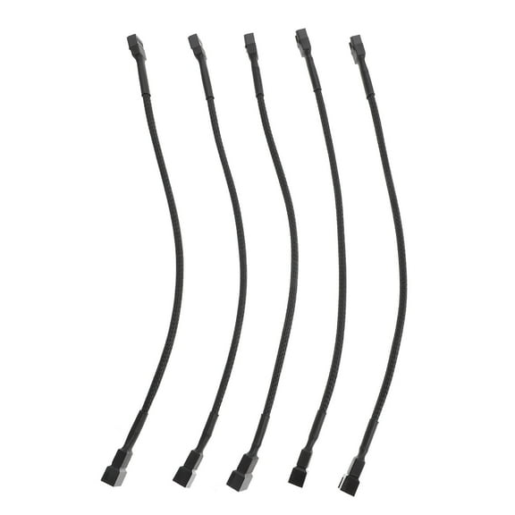 5PCS PWM Fan Power Extension Cable Male to Female PWM Fan Splitter Cable
