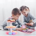 thumbnail image 3 of Weiweiguan 1 Set Tea Set Plaything Simulation Tea Set Toy Unicorn Tinplate Tea Set Dessert Tower Toy, 3 of 6