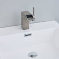 thumbnail image 2 of EVIVA Jaida C. Water-fall Single Handle (Lever) Bathroom Sink Faucet (Brushed Nickel), 2 of 2