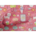 thumbnail image 4 of oneOone Cotton Poplin Medium Pink Fabric Floral|Rat & Cat Cartoon Sewing Craft Projects Fabric Prints By Yard 56 Inch Wide, 4 of 4