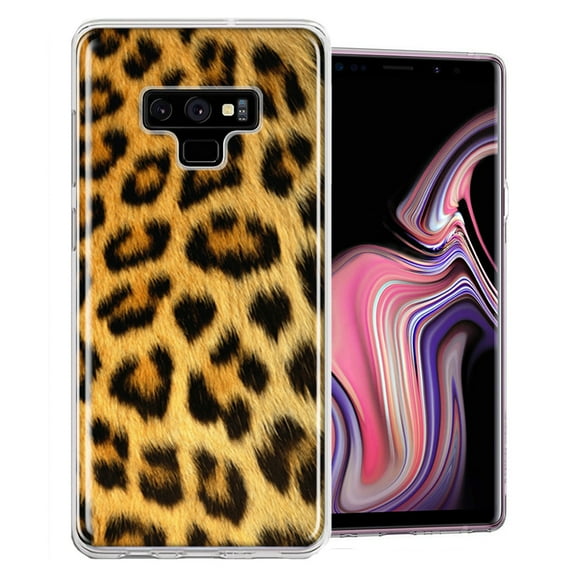 MUNDAZE For Samsung Galaxy Note 9 Classic Leopard Design Double Layer Phone Case Cover