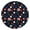 Flowering Plants, variant on Round Tablecloth with Floral Design and Elastic Edge, Reusable Water-Resistant Polyester, Fits 44-52 Inch Kitchen or Picnic Table