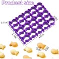 thumbnail image 2 of Gold Fish Cracker Cutter,25 Cavity Fish Cookie Cutter,Mini Gold Fish Shapes Molds for Cookie,Fun, Baking, Dough, and Fondant Cutter For Kids, Baked Fish-Shaped Maker, 2 of 6