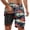 Z30-Orange, variant on CHENge Plus Size Linen Shorts Men Retro Athletic Hawaiian Print Quick-Dry Surf Board Shorts with Built-In Briefs Anti-Chafe Beach Shorts Bathing Suits
