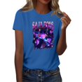 thumbnail image 2 of Nvse-KPop Demon Hunters Team T-Shirt – Unisex Short Sleeve Cartoon Graphic Tee for K-Pop and Movie Fans#Blue S, 2 of 4