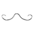thumbnail image 4 of Anillos de nariz Strade Fareast Limited con bigote único para bodas fiestas aniversarios Color acero, 4 of 8
