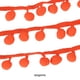 thumbnail image 3 of Cinta de poliéster Advancent con flecos de bola 5 yardas naranja, 3 of 6