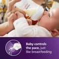 thumbnail image 2 of Philips Avent Natural Baby Bottles with Natural Response Nipples (Medium Flow, Flow 3), 9oz, 2-Pack, SCY903/02, 2 of 4