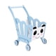 thumbnail image 3 of Carrito de compras para niños, carrito para bebés, juego de roles, accesorios de comida simulada, carrito de compras de juguete de madera, carrito de Azul, 3 of 8