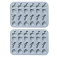 thumbnail image 1 of Molde para chocolate de 2 piezas, molde para mantequilla con diferentes formas, molde de silicona, silicona antiadherente de calidad alimentaria para hornear., 1 of 5