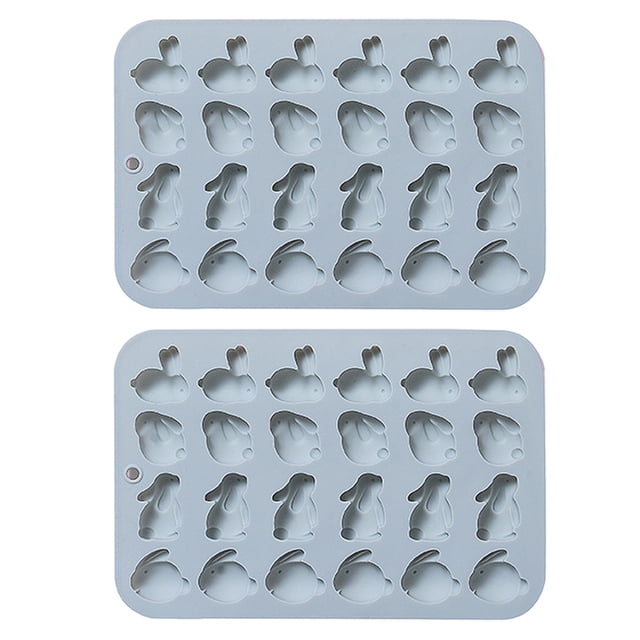 Molde para chocolate de 2 piezas, molde para mantequilla con diferentes formas, molde de silicona, silicona antiadherente de calidad alimentaria para hornear.